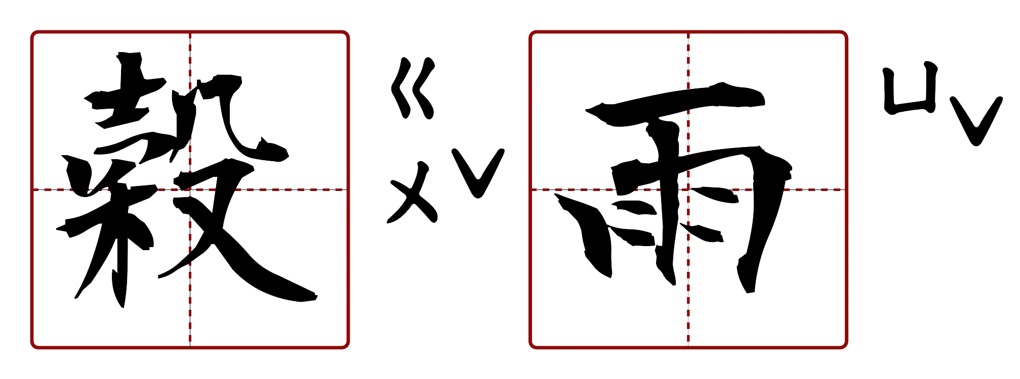 穀雨 的字音圖
