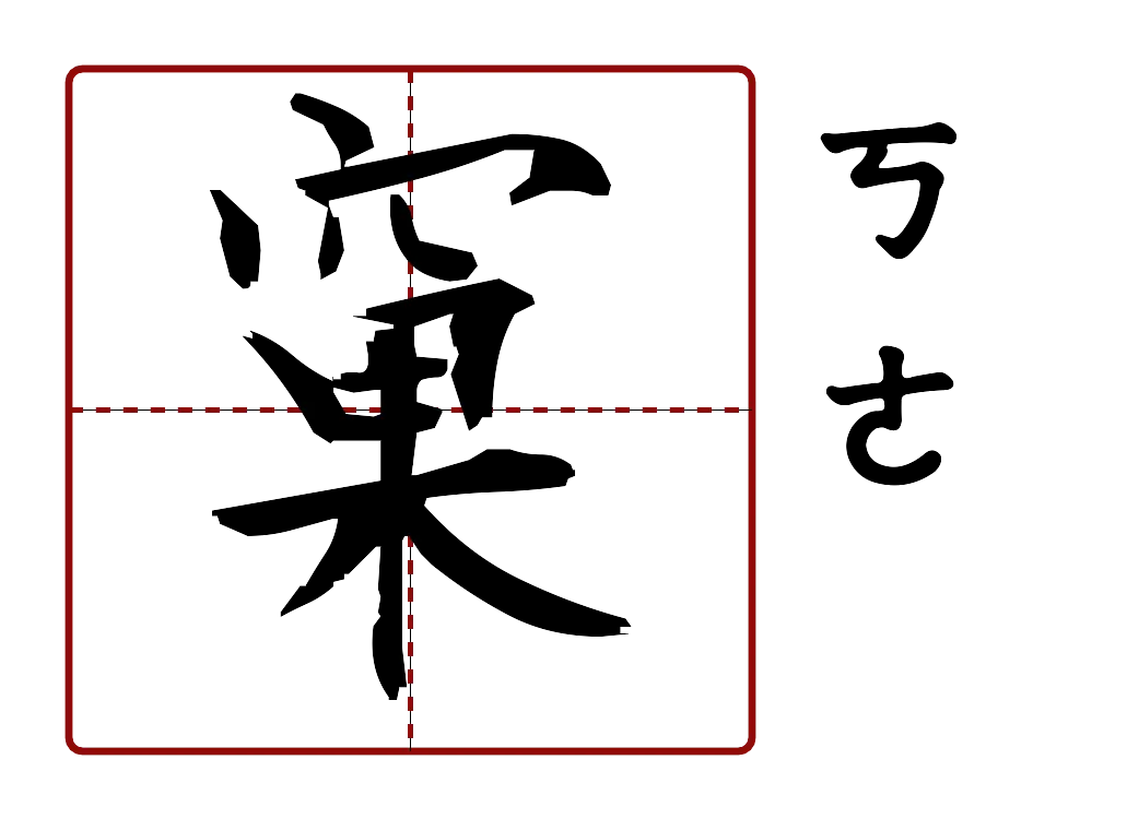 窠 的字音圖