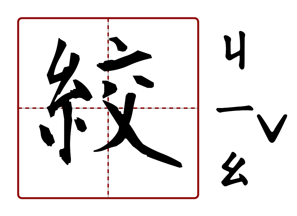 絞 的字音圖