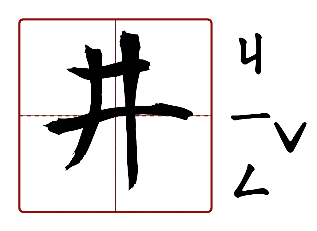 井 的字音圖