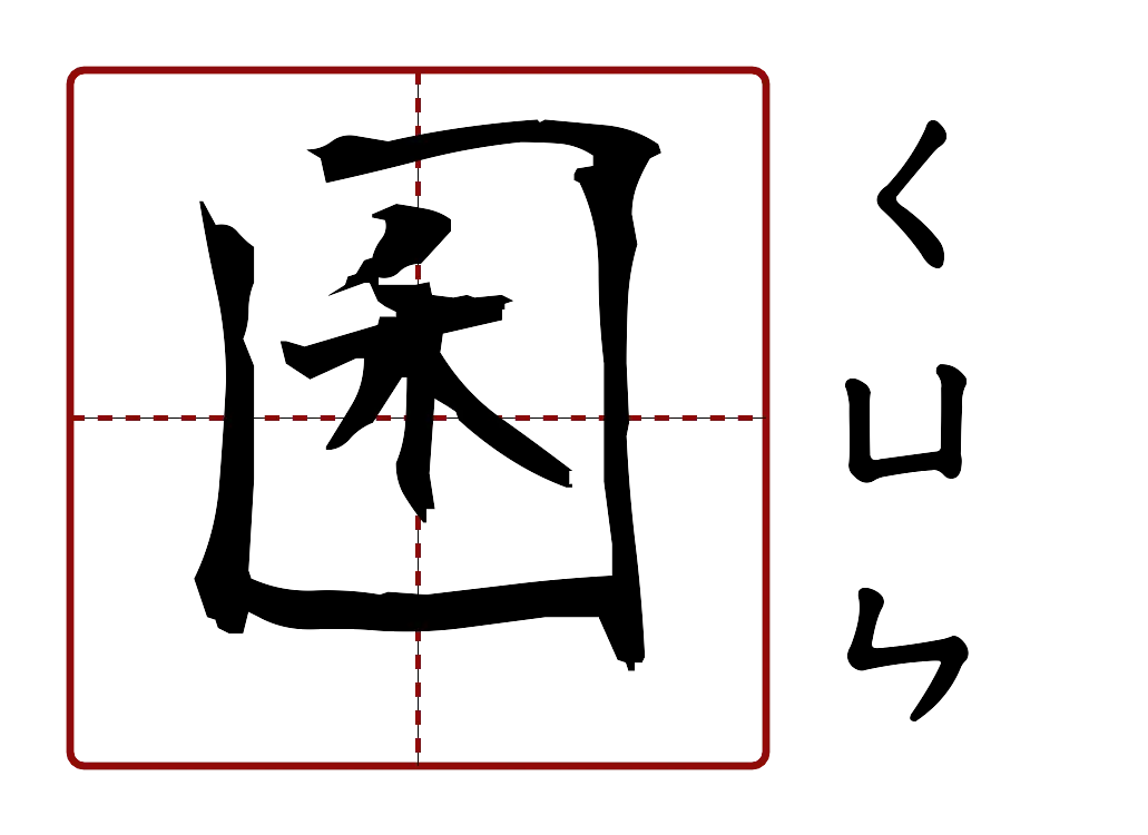 囷 的字音圖
