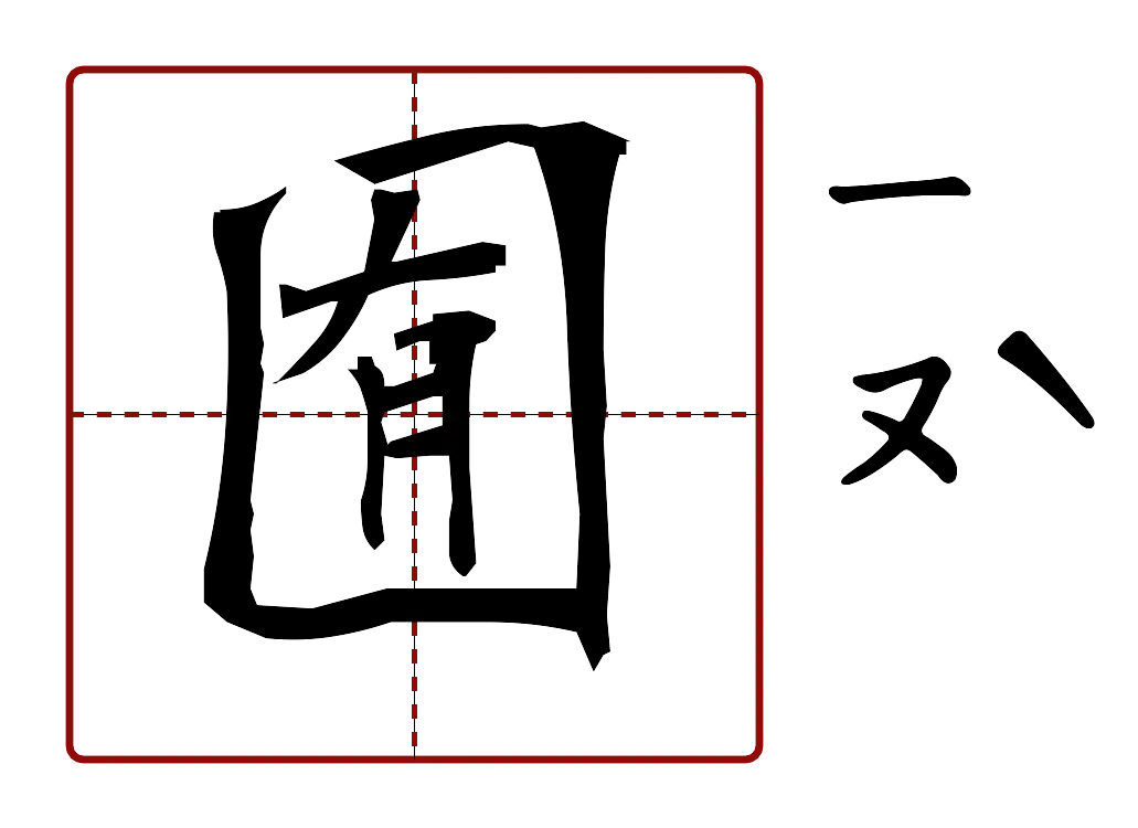 囿 的字音圖