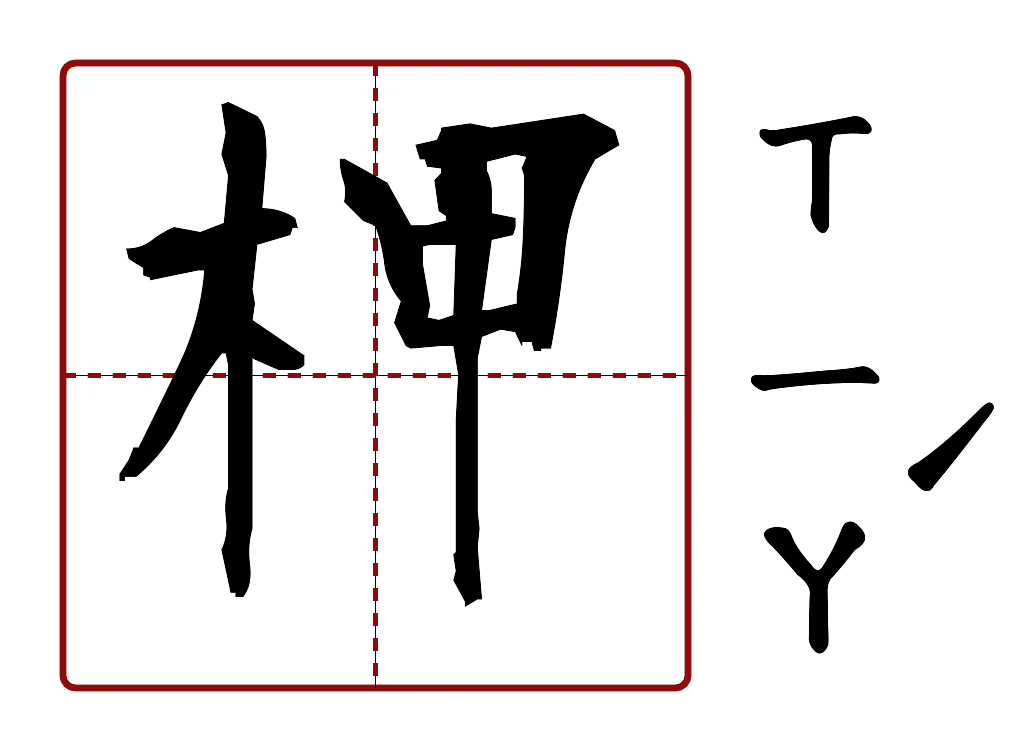 柙 的字音圖