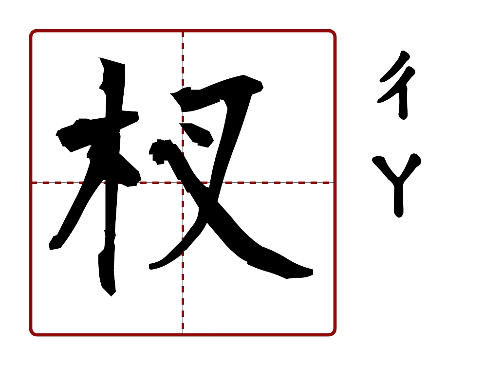 杈 的字音圖