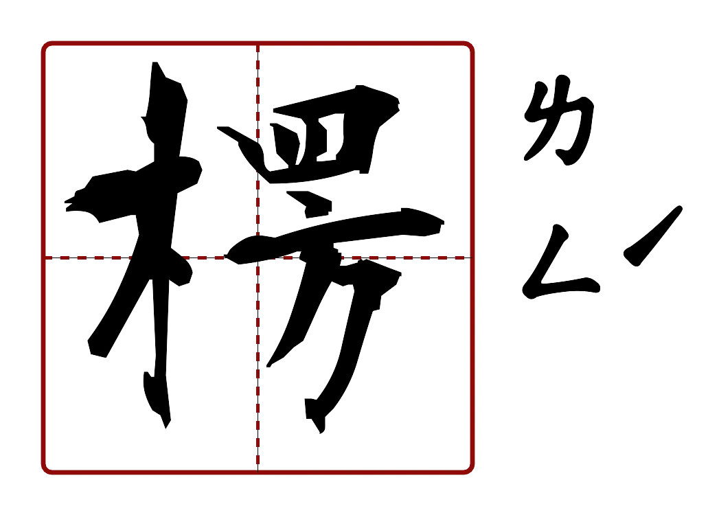 楞 的字音圖