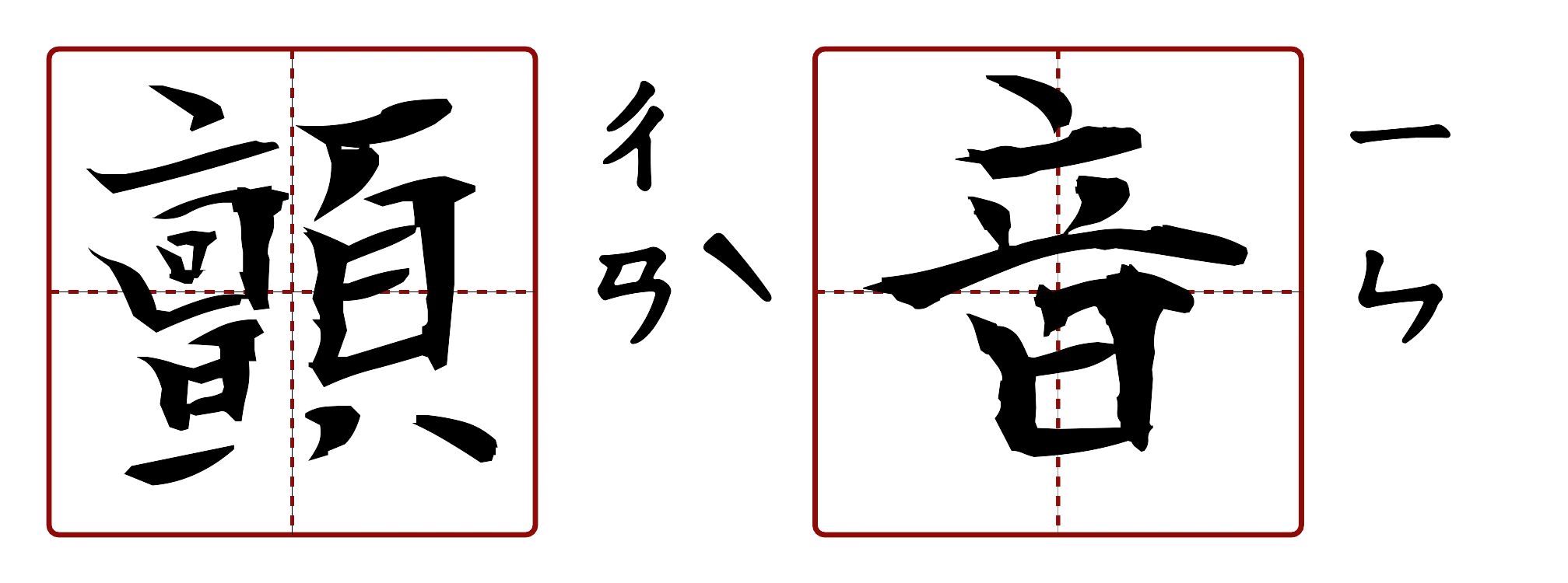 顫音 的字音圖